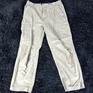 tan old navy cargo pants size 33x30